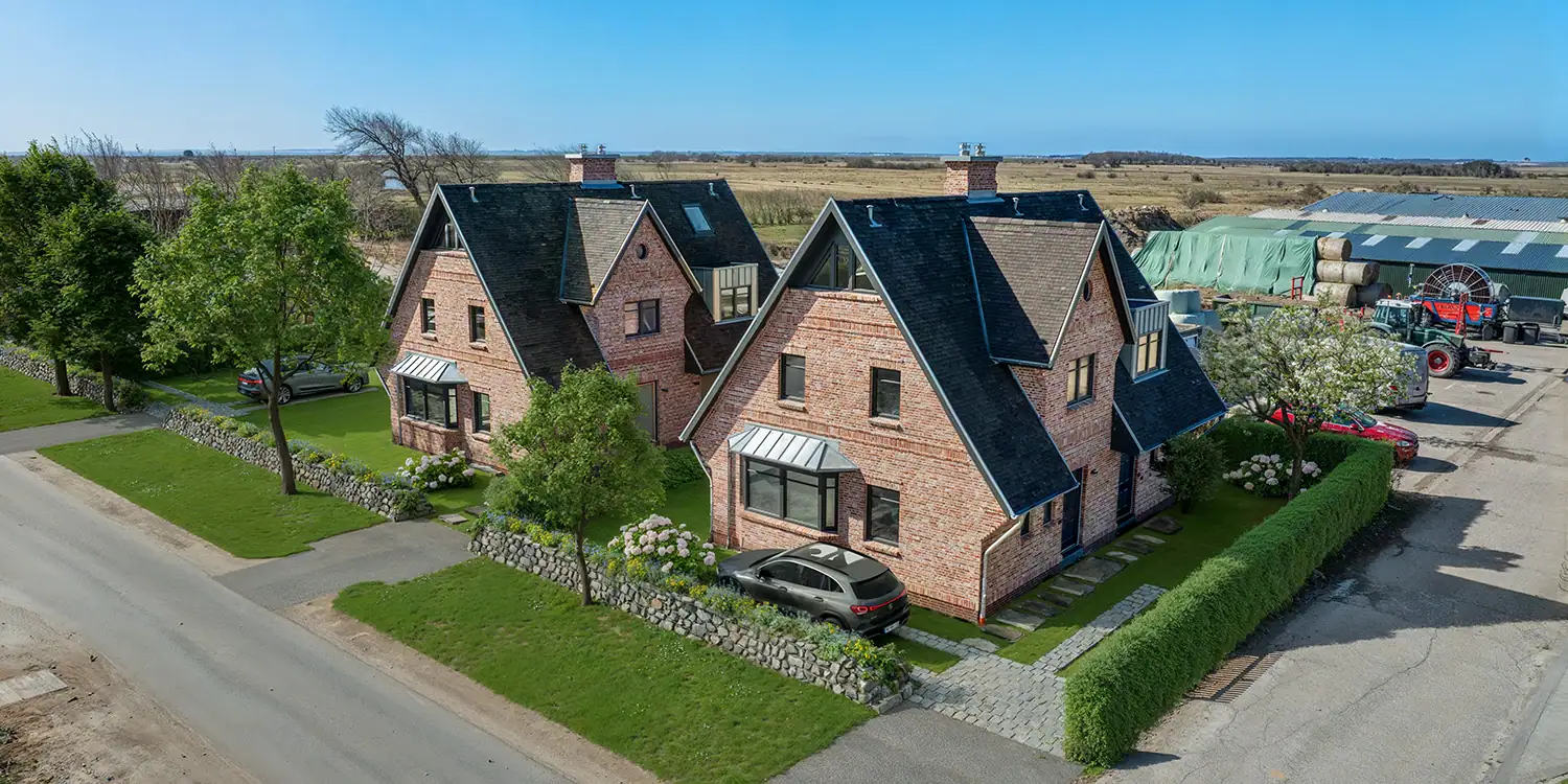 3D-Architekturvisualisierung eines Einfamilienhauses auf Sylt im 2:1-Format